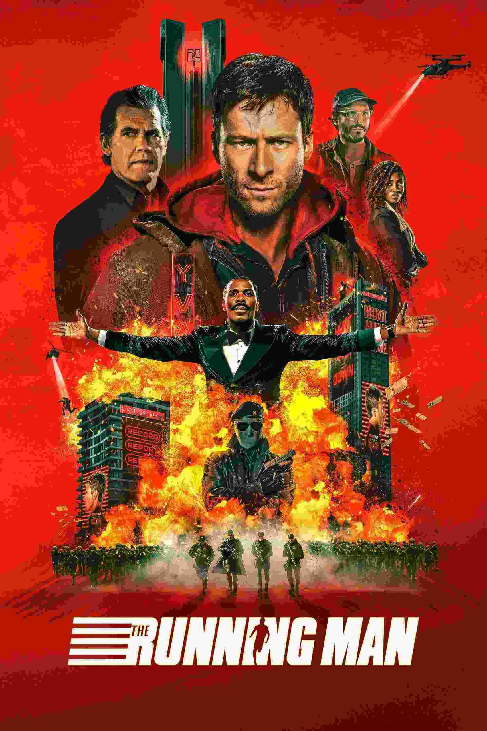 The Running Man (2025) (Hindi + English) Dual Audio Hollywood Movie HD ESub